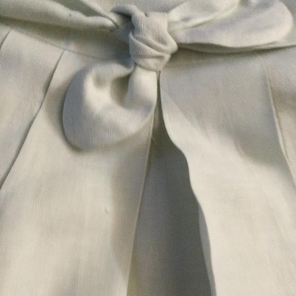 Johnny Arnold The Limit women's fancy skirt Ivory linen blend Size 0 - Picture 11 of 12